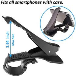 Car Drift Phone Clip, Non-Slip Dashboard Cell Phone Holder Mounted for GPS Navigation Compatible for iPhone 11/11Pro/Xs/Xr/X/8 Plus/8/7/6, Galaxy Note 9/8 S8/S9/S10 Plus J7 J3, Pixel 3 XL and More