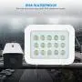 Surveillance Camera Infrared Fill Light, IP66 Waterproof Adjustable Angle Infrared White Fill Light for Security Surveillance System