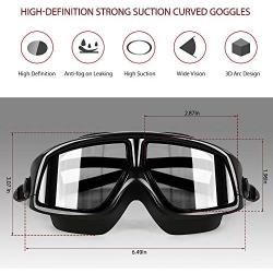 EocuSun Swimming Goggles, Swim Goggles for Men Women Youth Kids Child, Triathlon Goggles with Mirrored & Clear Anti Fog UV Protection Waterproof Lenses and Free Mesh Bag