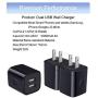 USB Wall Charger,Charger Box,3-Pack 2.1A Dual USB Wall Charging Brick Block Power Adapter Cube Compatible iPhone 11,Xs,XR,Xs Max,X,8 7 6 Plus,Samsung S20 S20+ A11,LG,Google,Moto,Oneplus,Android Phone