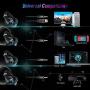 Cdycam Gaming Headset for PS4, PC, Xbox One Controller, Wired Gaming Chat Headphones with 7.1 Surround Sound, Noise-Cancellation Microphone, LED Blue Light Gaming Headset