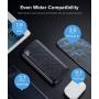 【2 Pack】 GETIHU Portable Charger, LED Display USB C High-Speed Power Bank, Ultra Slim 3 Outputs 10000mAh External Phone Battery Pack for iPhone 11 X XS 8 Plus Samsung S10 LG Google iPad AirPods etc.