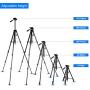 BAALAND Camera Tripod 20-70 Inch Lightweight Aluminum Compact Travel Tripod for Nikon Canon DSLR Video Camera 11LBS MAX Load with Bag