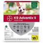 Bayer K9 Advantix II Flea, Tick and Mosquito Prevention for Small Dogs, 4-10 lbs