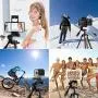 ACUTECATX 54-Inch Phone Tripod for iPhone Android Cell Phone iPad Camera Tripod Stand Mount with Wireless Remote + Universal Phone/Tablet Holder + Tripod Mount for Gopro and Carrying Bag(Black)