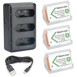 NP-BX1 Newmowa Replacement Battery (3-Pack) and 3-Channel USB Charger Set for Sony NP-BX1 and Sony Cyber-Shot DSC-RX100,DSC-RX100 II,DSC-RX100M II,DSC-RX100 III,DSC-RX100 IV,DSC-RX100 V/VII,ZV-1