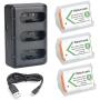 NP-BX1 Newmowa Replacement Battery (3-Pack) and 3-Channel USB Charger Set for Sony NP-BX1 and Sony Cyber-Shot DSC-RX100,DSC-RX100 II,DSC-RX100M II,DSC-RX100 III,DSC-RX100 IV,DSC-RX100 V/VII,ZV-1