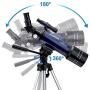 MAXLAPTER Telescope for Kids Adults Astronomy Beginners, 70mm Aperture Refractor Telescope for Astronomy, Portable Travel Telescope with Tripod, Smartphone Adapter, Two Eyepieces, Backpack