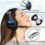 Gaming Headset and RGB Mouse Combo, Pro Gaming Headset for Xbox One, PS4, PC, Laptop with Mic, LED Over-Ear Headphone, 4000DPI Wired Ergonomic USB Gaming Mouse, 4 Adjustable DPI with 6 Button