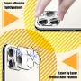BAZO 2 Pack Tempered Glass Privacy Screen Protector and 2 Pack Camera Lens Protector for iPhone 11 Pro Max (6.5 inch) [Anti-Scratch] [Alignment Easy Installation Frame] HD [Fit with Most Cases]