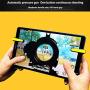 Meiyiu Mobile Game Gamepad Controller for iPad, 2pcs Left+Right Plastic Winner Winner Chicken Chicken Dinner Trigger Gamepad for Tablet Mobile Phone
