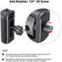 SmallRig Side Handle Aluminum with Cold Shoe and 1/4 Threads for Smartphone Video Rig Cage Mobile Phone Pocket Cage - HSS2424