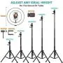 10" Ring Light with Stand and Phone Holder, Selfie Ring Light with Tripod Stand, Dimmable LED Ring Light Desktop Selfie Light Ring Led Camera Ringlight for Live Stream/Makeup/YouTube/TikTok 10" Ring Light with Stand and Phone Holder, Selfie Ring Light with Tripod Stand, Dimmable LED Ring Light Desktop Selfie Light Ring Led Camera Ringlight for Live Stream/Makeup/YouTube/TikTok