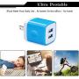 USB Wall Charger, Charging Block, 5Pack 2.1A Wall Plug Portable Power Cube Brick Charger Adapter Compatible with iPhone 11/11 Pro Max/Xs Max/Xs/XR/X/8/7/6S/6 Plus, Samsung Galaxy A10e A20 A50 A80