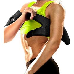 Neoprene Arm Trimmers Sauna Sweat Band for Women Men Weight Loss Compression Body Wraps Sport Workout Exercise(a pair)