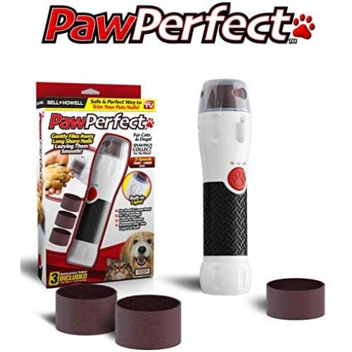 Bell + Howell PAWPERFECT Pet Nail Rotating File with 7000-14,000 RPMs for Dogs, Cats, and Other Small Animals As Seen On TV