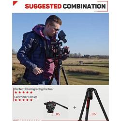 IFOOTAGE Tripod, 61” Carbon Fiber Video Camera Tripod with Quick Fastbowl, Max Load 19.8 lbs, Compatible with Canon, Nikon, Sony DSLR Camcorders