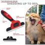 Complete Professional Pet Grooming Kit | Self Cleaning Slicker Brush for Dogs & Cats | Pro Grooming Brush Effectively Reduces Shedding Fur | Pet Hair Remover Brush Gloves | Combo Gift Set