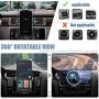 Wireless Charger Phone Mount, Automatic Clamping Charging Phone Holder Magnetic, Wireless Charger Pad for Car Compatible with iPhone,Samsung,Huawei,Nokia,LG,Universal Car Phone Mount(Black)