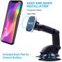 Magnetic Phone Car Mount, Panvox Universal Dashboard Windshield Car Phone Mount Holder with Upgraded 3.2" Suction Cup,8 Strong Magnets Compatible with iPhone 11 Pro X XS Max XR Galaxy Note10 S10