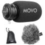 Movo LPM100 MFi Certified Lightning Directional Stereo Cardioid Microphone Compatible with iPhone, iPad, iPod, iOS Smartphones and Tablets