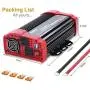 NDDI 1500W Car Power Inverter 12V DC to 110V AC Car Converter Charger Adapter with Dual 3.1A USB Port and AC Outlets Quick Charging NDDI 1500W Car Power Inverter 12V DC to 110V AC Car Converter Charger Adapter with Dual 3.1A USB Port and AC Outlets Quick Charging