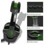 SADES PS4 Gaming Headphone SA930 3.5MM Stereo Surround Lightweight Gaming Headset with Microphone Volume Control for PC/MAC/PS4/Smartphone/Tablets (Black+Green)