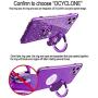 OCYCLONE iPhone 11 Pro Max Case, Cute Glitter Sparkle Bling Diamond Rhinestone Bumper with Ring Kickstand Women Girls Soft Protective Phone Case for iPhone 11 Pro Max [6.5 inch] 2019 - Purple