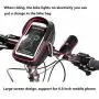 MOOZO Bike Handlebar Bag, Bicycle Phone Holder, Waterproof Cycling Frame Bags Top Tube Pouch Pannier Bike Phone Mount Stand for iPhone Xs MAX XR X 8 7 6 6S Plus Samsung S9 S8 S7 Smartphones Below 6