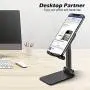 B-Land Adjustable Cell Phone Stand, Foldable Portable Phone Stand Phone Holder for Desk, Desktop Tablet Stand Compatible with iPhone 11 Pro XS Max XR X Samsung Galaxy S10 S9 & Tablets (Black) B-Land Adjustable Cell Phone Stand, Foldable Portable Phone Stand Phone Holder for Desk, Desktop Tablet Stand Compatible with iPhone 11 Pro XS Max XR X Samsung Galaxy S10 S9 & Tablets (Black)