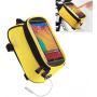 Roswheel Road Mountain Bike Bag Pannier Mini Cycling Bicycle Front Tube Bags for Men Women for iPhone 4 5 6 7 Plus 8 8plus X Samsung Huawei Xiaomi OnePlus LG HTC Meizu Google Nexus Yellow S M L