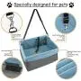 JESPET Dog Booster Seats for Cars, Portable Dog Car Seat Travel Carrier with Seat Belt for 24lbs Pets JESPET Dog Booster Seats for Cars, Portable Dog Car Seat Travel Carrier with Seat Belt for 24lbs Pets