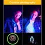 RGB Video Light Pocket On-Camera Mini Creative Photography Vlog Light, Super Bright Adjustable, Video-graphy Fill Light Handy Pocket Light for Sony DSLR/Camera/Smartphone, w Tripod + Phone Clamp RGB Video Light Pocket On-Camera Mini Creative Photography Vlog Light, Super Bright Adjustable, Video-graphy Fill Light Handy Pocket Light for Sony DSLR/Camera/Smartphone, w Tripod + Phone Clamp