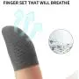Finger Sleeves for Gaming, [8 Pack] Mobile Game Finger Sleeve Sets Touch Screen Finger Cot Smooth Thin Anti-Sweat Breathable for Mobile Games, Compatible with iPhone/iPad/Android Phone and Tablet