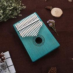 LVOW Kalimba Thumb Piano 17 Keys Portable Finger Piano African Mbira Gift for Kids Adult Beginners Professional(Blue)