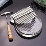 Kalimba,Thumb Piano,17-Key Acrylic Material Transparent Bear-Shaped Muslady
