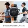 Moto 360 3rd Gen 2020 - Wear OS by Google - The Luxury Stainless Steel Smartwatch with Included Genuine Leather and High-Impact Sports Bands - Steel Gray
