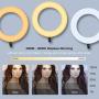 Inkeltech Ring Light - 18 inch 60 W Dimmable LED Ring Light Kit with Stand - Adjustable 3000-6000 K Color Temperature Lighting for Vlog, Makeup, YouTube, Camera, Photo, Video - Control with Remote