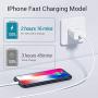 Quntis 30W iPhone Fast Charger iPad Charger, USB C Wall Charger Adapter Charging Block with 6FT C to Lightning Cable[MFi Certified] for iPhone 11 Pro Se XR XS Max X 8 Plus iPad Pro 7 Air 3 Mini 5