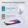 Quntis 30W iPhone Fast Charger iPad Charger, USB C Wall Charger Adapter Charging Block with 6FT C to Lightning Cable[MFi Certified] for iPhone 11 Pro Se XR XS Max X 8 Plus iPad Pro 7 Air 3 Mini 5