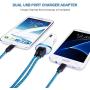 Type C Charger, Dual Port Wall Charger, Car Charger, AndHot 2.1A Charging Block+USB Car Adapter+2-Pack 6ft Type C Fast Charging Cable Compatible for LG Stylo 4/5 G8/V50/V40/G7 ThinQ Q7+ V30 V20 G6 G5