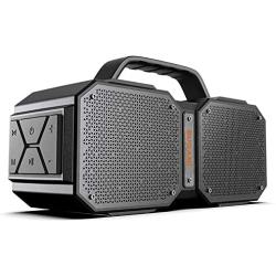 BUGANI Bluetooth Speaker, M83 Portable Bluetooth Speakers 5.0, 40W Super Power, Rich Woofer, Stereo Loud. Suitable for Family Gatherings and Outdoor Travel. (Black)