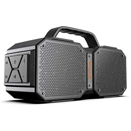 BUGANI Bluetooth Speaker, M83 Portable Bluetooth Speakers 5.0, 40W Super Power, Rich Woofer, Stereo Loud. Suitable for Family Gatherings and Outdoor Travel. (Black)