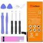 Uowlbear Replacement iPhone 6 Battery for iPhone 6 A1586 A1589 A1549 with Tools Kit -1810mAh 3 Year Warranty Uowlbear Replacement iPhone 6 Battery for iPhone 6 A1586 A1589 A1549 with Tools Kit -1810mAh 3 Year Warranty