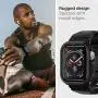 Spigen Rugged Armor Pro Designed for Apple Watch Case with Band for 44mm Series 5 / Series 4 - Black