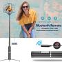 Selfie Stick Tripod with Bluetooth Remote, Portable Compact Design, Extendable All-in One Selfie Stick for iPhone 11/X/XR/Xs Max/8, Samsung Galaxy S10/10+/S9/S9+/S8, Huawei Android Phones