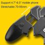 KimTok PUBG Trigger Controller 6 Fingers Mobile Game Joystick Grip L2R2 Button,Shooting Aim Keys for All Android iOS Phone (Black)