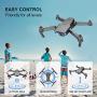 NEHEME NH525 Foldable Drones with 720P HD Camera for Adults, RC Quadcopter WiFi FPV Live Video, Altitude Hold, Headless Mode, One Key Take Off for Kids or Beginners with 2 Batteries 22mins