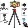 Phone Tripod, Flexible Cell Phone Camera Tripod Adjustable Tripod Stand Holder with Wireless Remote 360° Rotating Flexible Tripod Compatible for iPhone Samsung Android Phones Gopro Sports Camera DSLR Phone Tripod, Flexible Cell Phone Camera Tripod Adjustable Tripod Stand Holder with Wireless Remote 360° Rotating Flexible Tripod Compatible for iPhone Samsung Android Phones Gopro Sports Camera DSLR