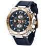 BENYAR - Wrist Watch for Men, Genuine Leather Strap Watches, Quartz Movement, Waterproof Analog Chronograph Business Watches